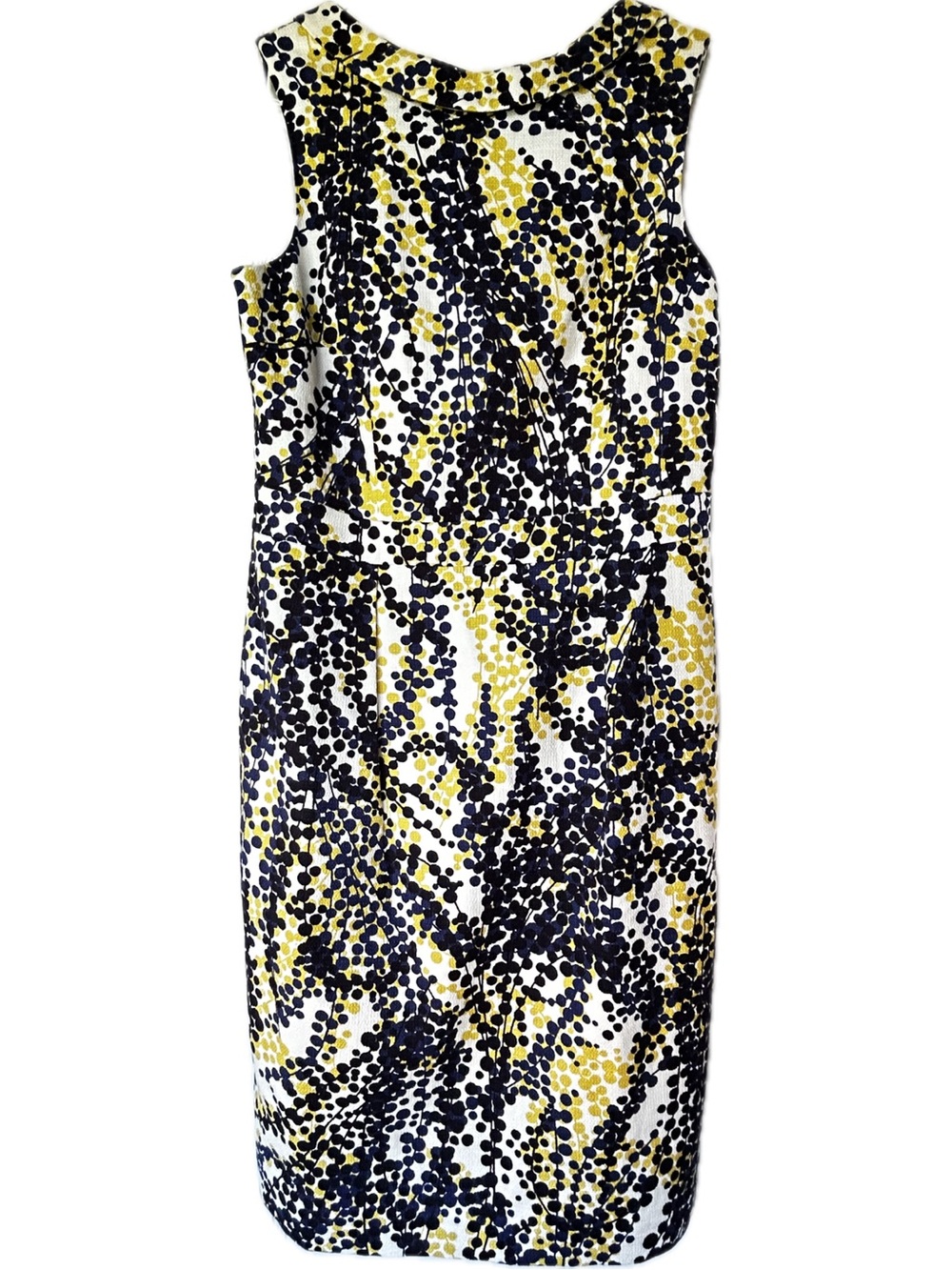 Boden Martha Shift Dress in Mimosa Wisteria Pattern Boatneck Size 10 Long